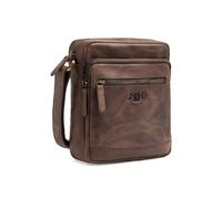 SID & VAIN sac à bandoulière cuir véritable CLARK sacoche sangle petit pour Hommes et Femmes sac à main porté épaule marron