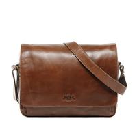 SID & VAIN Sac Ordinateur Portable avec Compartiment Cuir véritable 15.4 Pouces Agent Mallette Professionnelle bandoulière XL Grand pour Hommes Serviette de Travail élégant Marron