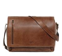SID & VAIN Sac Ordinateur Portable avec Compartiment Cuir véritable 15 Pouces Joseph Mallette Professionnelle bandoulière Grand pour Hommes et Femmes Serviette de Travail élégant Marron