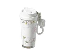 Sidagar Tasse à café de voyage de 532 ml avec couvercle, gobelet à café isotherme réutilisable, cadeau pour femme, blanc
