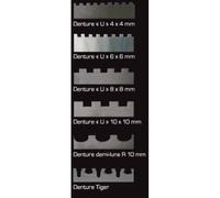 SIDAMO Coffret de 6 platoirs à colle inox 280 x 115 - 11255043
