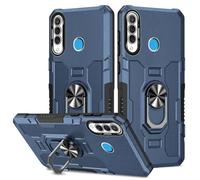 Sidande Coque pour Huawei P30 Lite Case/Nova 4E/Honor 20S MAR-LX1M Coque Antichoc avec Support Intégré Magnétique pour Voiture et Protection Renforcée pour Caméra Etui pour Huawei P30 Lite Bleu
