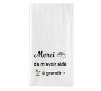 sidaopiu Cadeau Merci, Cadeau Maitresse D'école, Cadeaux Remerciements Femme Maîtresse Atsem Aesh Nounou Maman Noel Retraite Anniversaire Cadeaux Merci Torchons de Cuisine,Deco Cuisine,Essuie Main