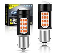 Sidaqi 2 X 1156BA15S P21W LED Ampoule Rouge Super Brillant 6000K 2835 42 SMD Feu de Recul Stationnement Position Arrière Antibrouillard Arrière Ampoule 12V