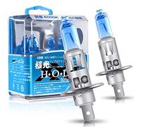 Sidaqi 2Pcs H1 100W Halogène Phare Ampoules Xénon Blanc 6000K 12V Auto Voiture Feu de Brouillard DRL