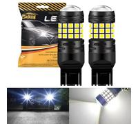 Sidaqi 7440 7443 W21/5W Ampoule de feu stop LED Blanc 12-30V 21W 42SMD 3030 Puces WY21W T20 LED pour ampoules de feux de recul, feux stop, feux arrière, feux de recul DRL-lot de 2