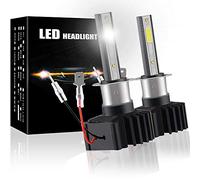 Sidaqi Ampoule H1 LED 60W COB 12000LM 6500K Blanc Remplacer Les phares de la Voiture LED Mini Intégré Kit de Conversion de Phare