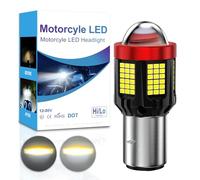 Sidaqi BA20D LED Ampoule de phare de moto blanc,2800 lm, luminosité 300% BA20D H6, kit de conversion tout-en-un à faisceau haut/bas pour moto scooter 12-80V