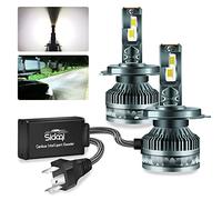 Sidaqi H4 Ampoule LED Anti Erreur 6000K Blanc, Haute Puissance Extrêmement Lumineux 3570SMD 130W 27000LM H4 CANBUS Kit de Conversion d'Ampoule de Phare LED pour Faisceau Haut/Bas 12V (Lot de 2)