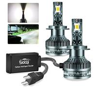 Sidaqi H7 Ampoule LED Anti Erreur 6000K Blanc, Haute Puissance Extrêmement Lumineux 3570SMD 130W 27000LM H7 CANBUS Kit de Conversion d'Ampoule de Phare LED pour Faisceau Haut/Bas 12V (Lot de 2)
