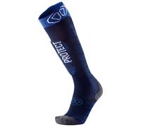 Sidas - Chaussettes de ski en laine de mérinos - Sock Ski Protect V2 en Laine - Taille 39-41 - Bleu Bleu 39-41