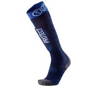 Sidas - Chaussettes de ski en laine de mérinos - Sock Ski Protect V2 en Laine - Taille 45-47 - Bleu Bleu 45-47