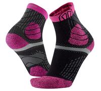 Sidas Chaussettes de Trail et Course à Pied, Trail Protect, Grip Anti-Dérapant, Protection Cheville et Gestion de l'Humidité (FR/ES, Numérique, 37, 38, Taille normale, Taille normale, Rose)