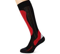 Sidas Chaussettes Performance Ski Mixte Adulte, Black/Red, FR : XS (Taille Fabricant : XS)