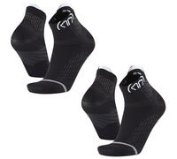 Sidas Lot de 2 Paires Chaussettes de Course à Pied et Trail, Run Anatomic ankle, Bande de grip anti-dérapante, Respirantes, Ajustement Parfait, Pour Homme et Femme