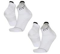 Sidas Lot de 2 Paires Chaussettes de Course à Pied et Trail, Run Anatomic ankle, Bande de grip anti-dérapante, Respirantes, Ajustement Parfait, Pour Homme et Femme