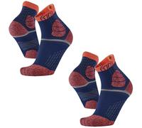 Sidas Lot de 2 Paires Chaussettes de Trail et Course à Pied, Trail Protect, Grip Anti-Dérapant, Tricotage aéré, Protection orteils, Homme et Femme
