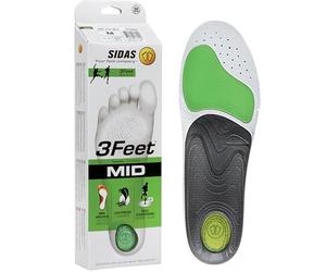 Sidas Mixte 3feet Activ Mid Semelle Course pied, Vert, 44/45 EU