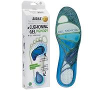 Sidas - Semelles en gel à mémoire de forme - Cushioning Gel Memory - Absorption des chocs - Confort et Soulage le pied tout au long de la journée - Semelles pour chaussures homme et femme
