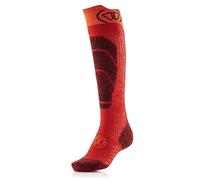 Sidas - Ski Merino Junior - Chaussettes ski enfant Rouge / Orange - 24 - 26