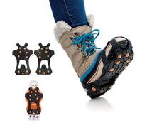 Sidas Walk Traction, Crampons à Neige, Crampons antiglisses et antidérapants, Chaussures de randonnée ou Bottes de Neige, Noir, 45-47