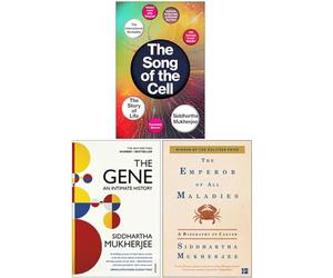 Siddhartha Mukherjee Collection Ensemble de 3 livres (Le chant de la cellule [Relié], Le gène une histoire intime, L'empereur de toutes les maladies)