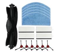 Side Brush Filter Mop Cloth Kit，Compatible For Laresar，Mars01，Compatible For Lubluelu，Robot Vacuum Accessories Replacement Spare Part(16pcs)