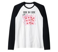Side by Side Like 67 Cards Valentine 6 7 Youre The 6 to My 7 Manche Raglan