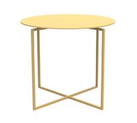 Side Coffee Table Metal Round End Table Side Table Premium Matte Texture Small Coffee Table for Living Room Bedroom Bathroom Balcony and Office 15.7”Dx13.7”H Coffee Tea End Table (Color : Red) (Yel