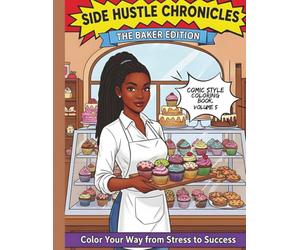Side Hustle Chronicles: The Baker Edition Coloring Book: A Comic-Style Coloring Book That Inspires Women to Turn Their Passion into Profit from Kitchen Dreams to Sweet Success
