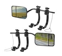 Side Mirror Extensions for Towing - 2 Pieces Rearview Mirrors for Pickups | Rotatable Convex Lens Extensions for RV, SUV, Van, Truck, Trailer, Boat | Easy Installation, Adjustable Rearview