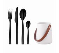 Side Noir - 24 couverts de table avec support de rangement nomade Couzon