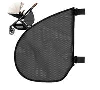 Side Sling Stroller Cargo Net - Adjustable Universal Non Slip Straps, Portable Hanging Storage Organizer, Stroller Accessory for Snacks Toys Keys Diapers Bottles Essentials | Travel Walking