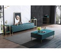 Sideboard 2x Table basse latérale Designer Salon Métal Luxe 4pcs.
