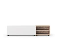 Sideboard Edit Q 181,3x48x50,5cm avec 2 cases ouvert à droite 1 drawer/2 open boxes oak