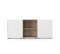 Sideboard Edit Q 181,3x48x87,5cm 2 boxes with single door/2 open boxes oak