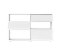 Sideboard Flow Q avec 2 tiroirs et porte abattante 160x99x40cm adjustable sliding feet
