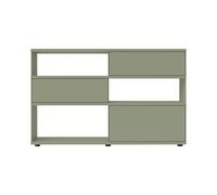 Sideboard Flow Q avec 2 tiroirs et porte abattante 160x99x40cm adjustable sliding feet