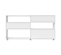 Sideboard Flow Q avec 2 tiroirs et porte abattante 200x99x40cm adjustable sliding feet