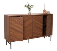 Sideboard HWC-M50, Armoire Commode Highboard Buffet, bois massif de mangue 94x151x40cm brun