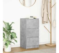 vidaXL Buffet Gris béton 37,5x35x76 cm Bois d'ingénierie