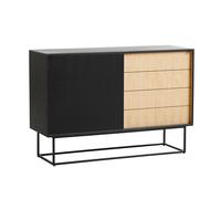 Virka Sideboard hoch Woud-eiche / schwarz - 5712800001273