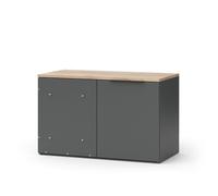 Vicco Sideboard Wido, Anthracite/Sonoma, 80 x 50 cm Commode d'angle avec Porte