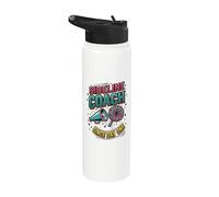 Sideline Coach Since Day One Cheerleader Family Cheerleader Mom Stainless Steel Insulated Water Bottle