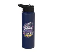 Sideline Coach Since Day One Cheerleader Family Cheerleader Mom Stainless Steel Insulated Water Bottle