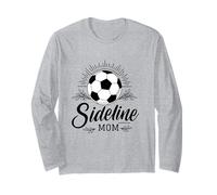 Sideline Mom Soccer Game Days Soccer Mama Manche Longue