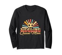 Sideline Queen Mom Soccer Mom Gift Game Days Gift for Mom Manche Longue