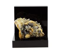 Siderite, Quartz, Bournonite, Pyrite. 208.9 Ct. Mésage Mine, Vizille, France. Rare.