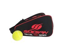 SideSpin Trousse de Toilette Travel Pro Series Padel Mixte, Noir/Rouge, Taille Unique