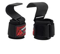 Sidewinder Sangle Musculation Crochet Gym Levage Support de Poignet Bandage Fitness Lifting Straps Entraînement Bodybuilding Haltérophilie Gymnastique Flex Gel Grips